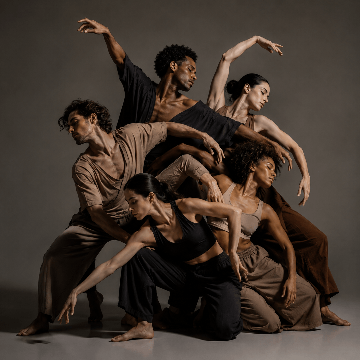 Bailarinos do Grupo de Dança Contemporânea VMA